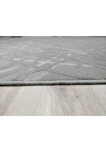 Yhome Luxor 2727Gri 160X230 Cm Saçaklı Salon Halısı