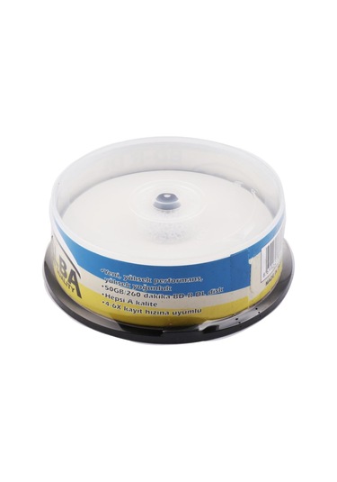 Elba Blu-Ray Bd-R 6X 50Gb 15Li Cake Box Prıntable