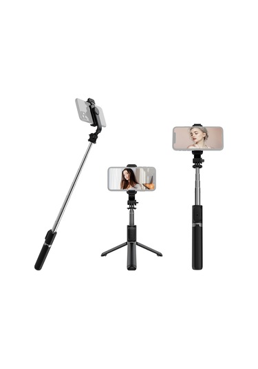 Springsun Kablosuz Bluetooth Selfie Çubuğu - 103cm Uzunluk, Tripod Desteği Ve Uzaktan Kumanda İle Vlog Ve Canlı Yayın İçin