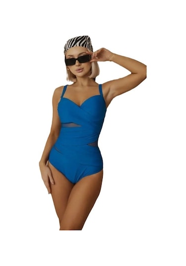 Tek Parça Bikini İ Kadın Mayo Açık Mavi