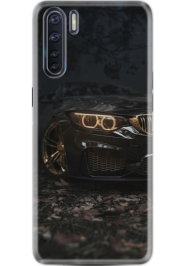 Oppo A31 Kılıf Silikon Black Car 1768