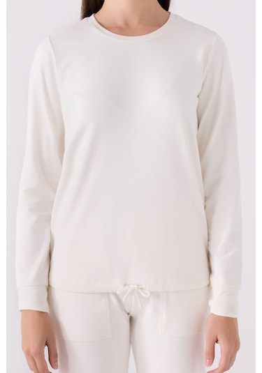 Pierre Cardin Kadın Beyaz Uzun Kol Pijama Takım Pc8925-s-v1