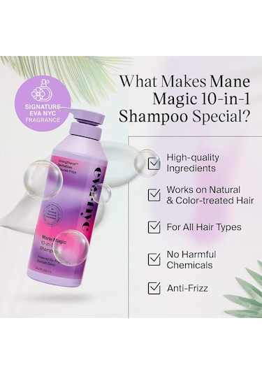 Eva Nyc Mane Magic 10-in-1 Elektriklenme Karşıtı Şampuan 1 L