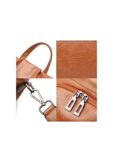 Tongxida Tfz468 Vintage Çanta Bayan Sırt Çantası Haki Haki