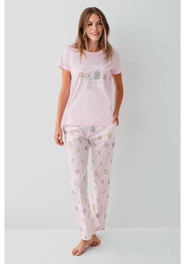 Rolypoly Kadın Pembe Pijama Takım Rp3810-s-v1 Pembe
