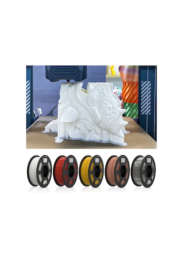 Tenfowee Hızlı Baskı Pla Filament - 1.75mm Çevre Dostu 3d Yazıcı Malzemesi 1kg Şeffaf