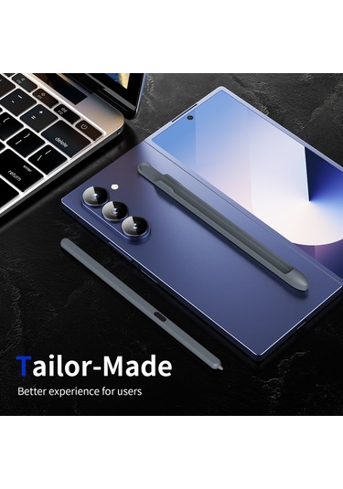 Samsungg Galaxy Uyumlu Z Fold6 / 5 / 4 / 3 İçin Kalem Yuvalı Elektromanyetik Stylus Kalem Gri