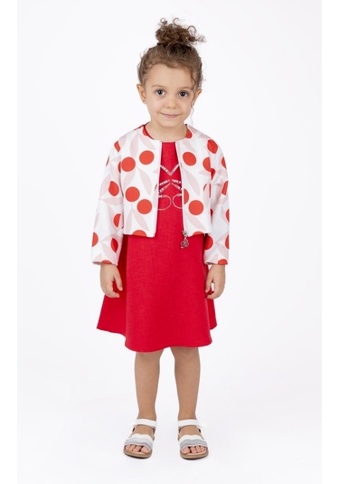 Bestkids Kız Çocuk Desenli Crop Ceket 001