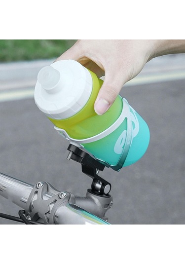 Suntek Bisiklet Şişe Tutucu Adaptörü Alüminyum Alaşımlı Siyah