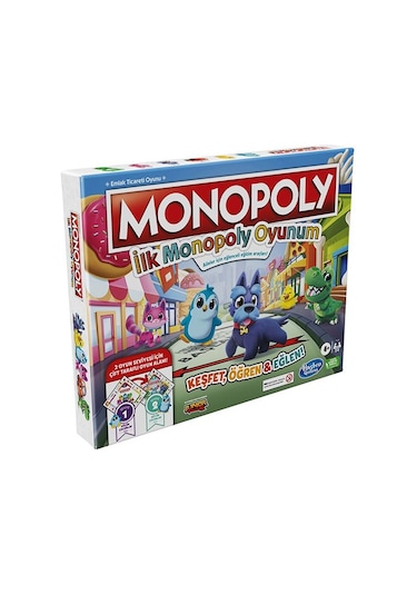 '+4 Yaş Monopoly İlk Monopoly Oyunum (hasbro)