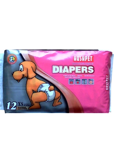 Hushpet Yapışkanlı Köpek Çiş Bezi 12'li XS Boy 25 x 33 CM