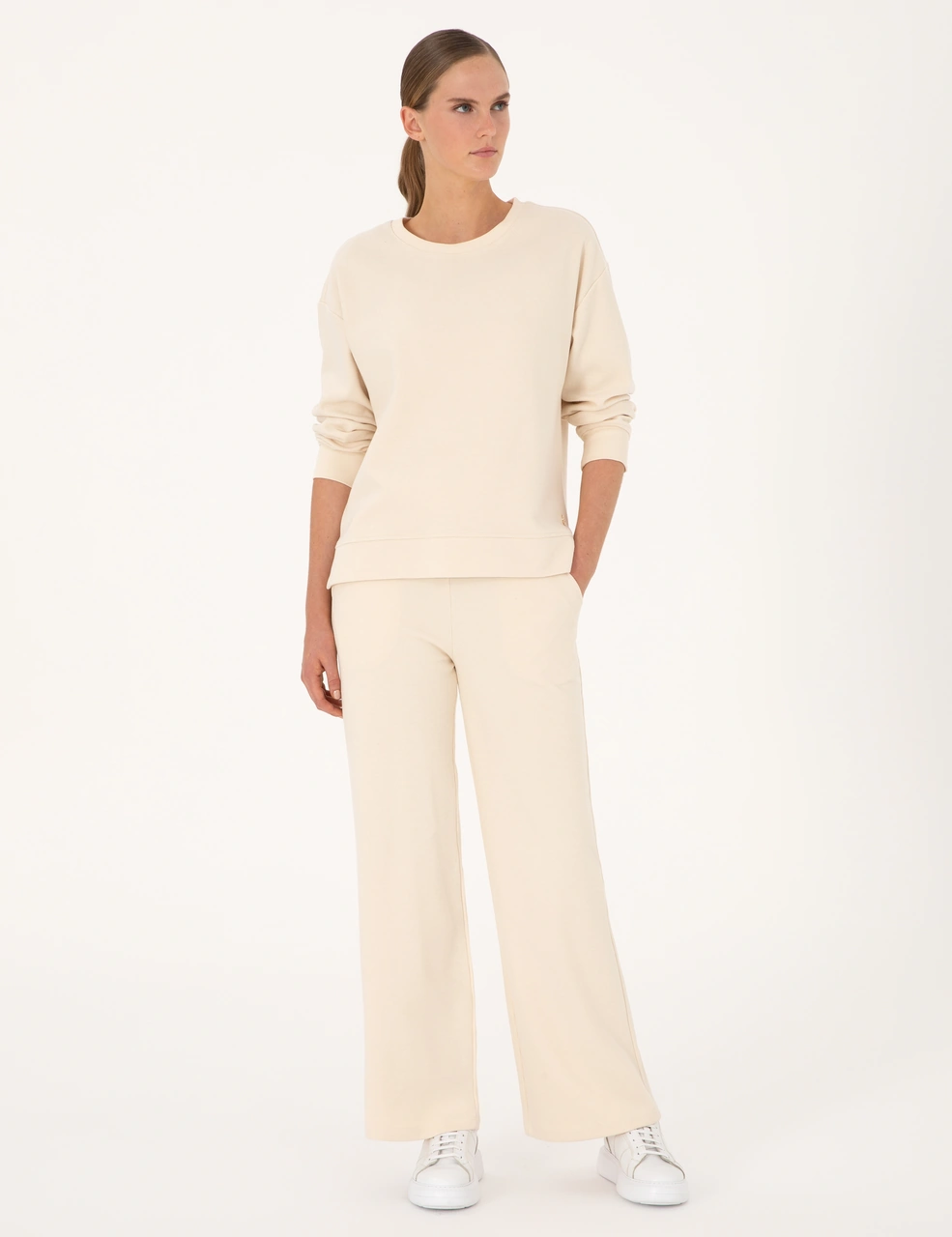 Pierre Cardin Kadın Ekru Sweatshirt 50314948-vr019 Ekru