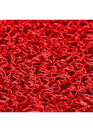 Beylin Kıvırcık Pvc Paspas Dış Zemin Halı Yolluk Kırmızı 100x600 Kırmızı