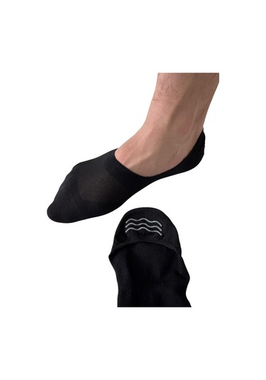 Erkek Görünmez Çorap Kaydırmaz Topuk Silikonlu, Terletmeyen Babet Çorap Çok Renkli