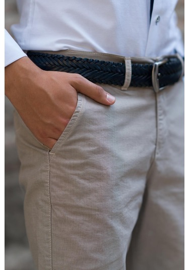 Gabardin Kumaş Bitik Desenli Pamuklu Regular Fit Chino Yan Cep Erkek Şort 001