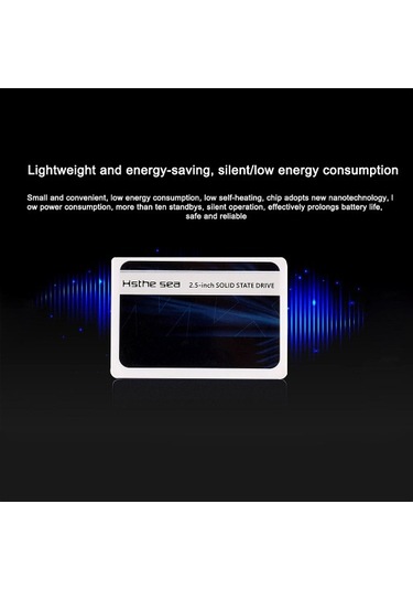 Hsthe Sea Ssd 2.5 İnç Plastik Katı Hal Sürücüsü Stabilite Yüksek Hızlı Okuma Ve Yazma Basit Hafif Enerji Tasarrufu Siyah 60gb
