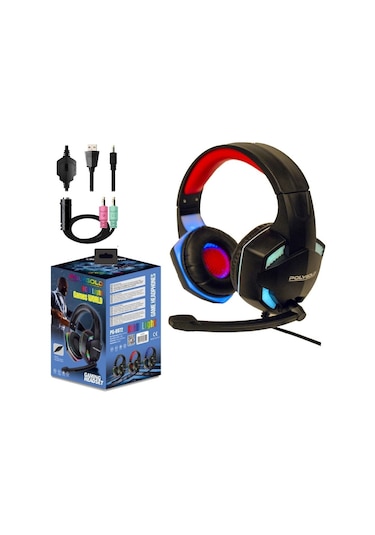 Polygold PG-6972 Mikrofonlu RGB Oyuncu Kulaklığı