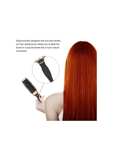 Moveevo Yuvarlak Saç Tarağı Üfleme Saç Tarağı Tüylü Saç Tarağı Şekillendirme Tarağı 4