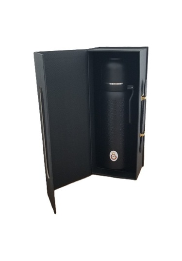 Akıllıelma-galatasaray 587193 Çelik Termos Bardaklı Kapak Siyah 650 Ml Çok Renkli