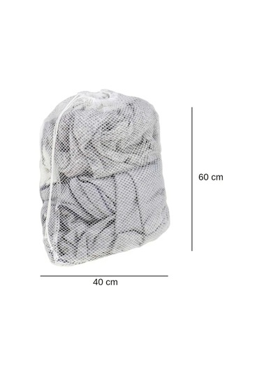 Midi 40x60 Cm Çamaşır Yıkama Filesi 5'li Beyaz