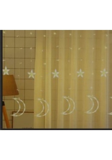 Ay Yıldız Perde Led 3m Gün Işığı