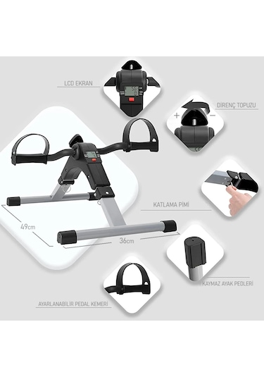 Dynamic W003 Katlanabilir Dijital Göstergeli Direnç Ayarlı