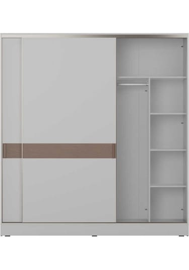 Milano Sürgülü Gardırop - Vizon/zebra 207x223x60 Cm