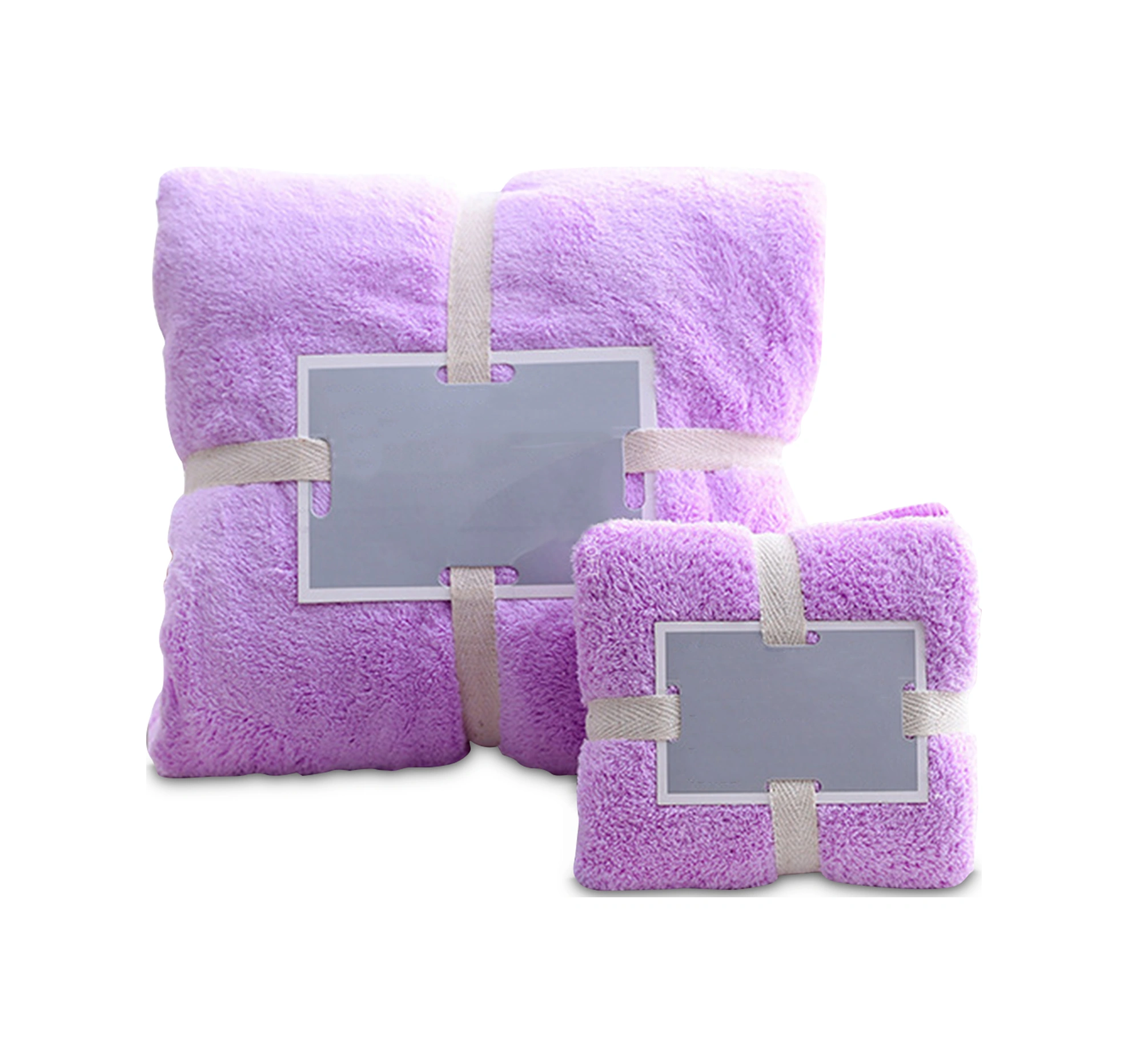 Kosona Mor Koral Fleece Banyo Seti Yıkama Havlu + El Havlu - Yumuşak, Dayanıklı Ve Çok Amaçlı Kullanım Diğer