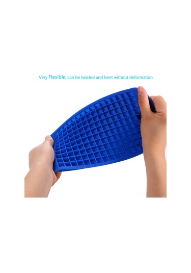 Springsun Gıda Kalitesi Silikon Buzluk 160 Hücre - Hızlı Dondurma Ve Soğutma, Blender Uyumlu, Yıkama Kolay, Mavi Renk Çok Renkli