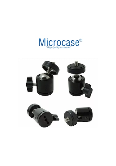 Microcase AL2983 Tripod için 360 Döner 1/4 Metal Mafsal Aparatı
