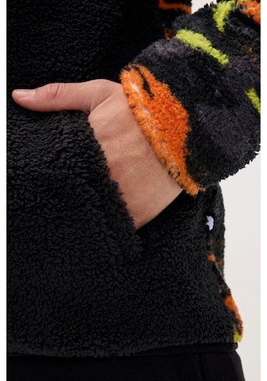 Vernon Siyah Erkek Full-zip Polar Sweatshirt Siyah