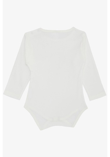 Breeze Erkek Bebek Çıtçıtlı Zıbın Body Sevimli Köpekçik Baskılı 9 Ay-3 Yaş, Ekru Ekru