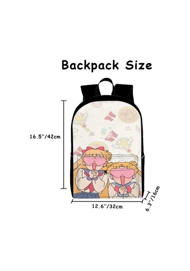 Trendooze Uygun, Siyah Siyah Sırt Seyahat, Sailor Organizasyon Moon Kawaii Karikatür, İş İnç İle, İçin, Genç, Dizüstü Çoklu Cf60 Çantası, Çalışması Bölmeleri Bilgisayara 15.6 Ma Siyah