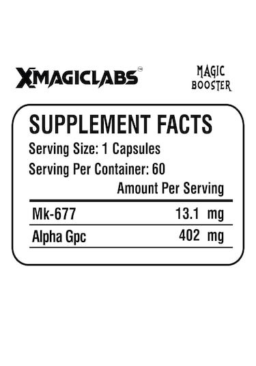 Xmagıclabs Magıc Booster Mk677 İbutamoren - Alpha Gpc 60 Caps Aromasız