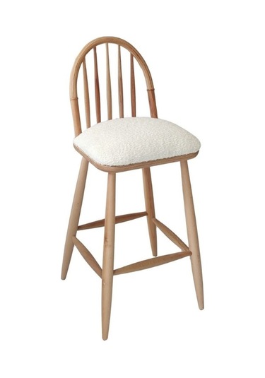 Rustica İskandinav Bar Sandalyesi Natural