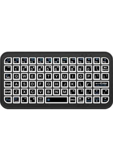 Mini Kablosuz Bluetooth Klavye Usb Şarjlı Taşınabilir Klavye Lazer