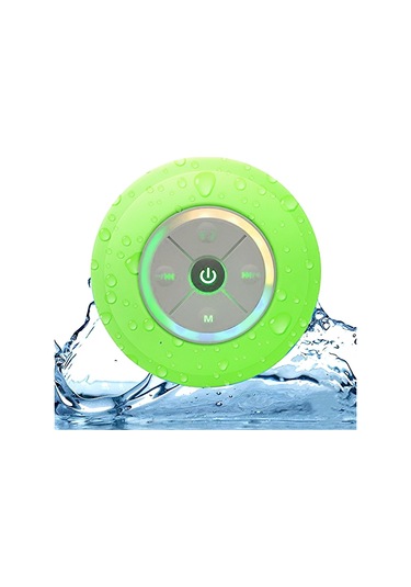 Maiyame Kablosuz Mini Duş Hoparlörü Ipx4 Su Geçirmez Led Işıklı Fm Radyo El Mikrofonlu Taşınabilir Hoparlör