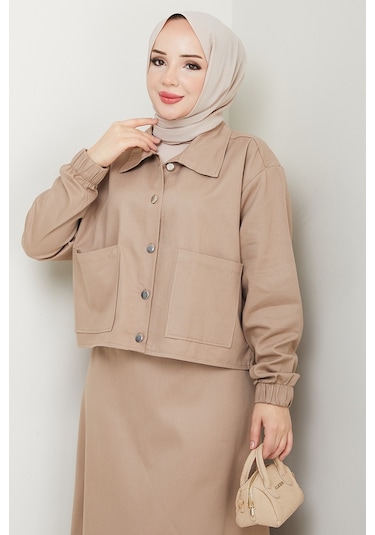 Cerza Ceket Etek İkili Takım 1534 - Taş Taş