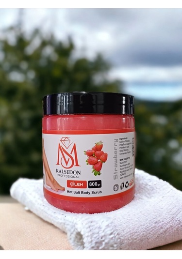 Ms Kalsedon Professoinal Çilek Aromalı Vücut Peeling 800 G