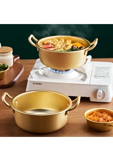 Güveç Kore Mini Askeri Erişte Pot Tencere Ramen Kamp Pot Çift Diğer