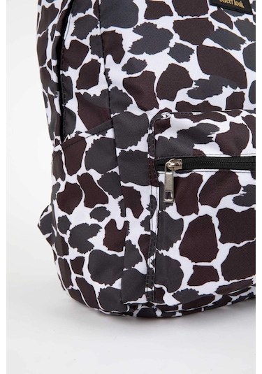 DeFacto Kadın Leopar Desenli Okul Sırt Çantası C5603AXNSKR1