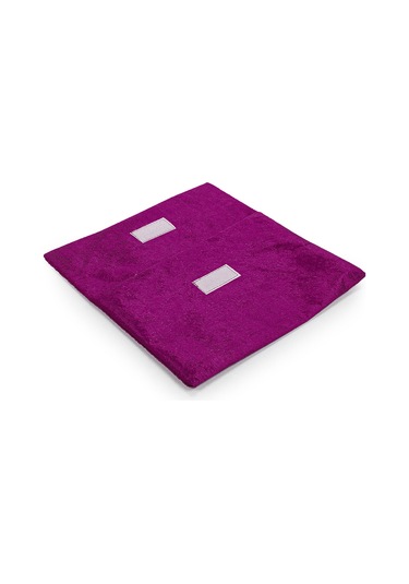 Orta Boy Kuranı Kerim Kadife Taşıma Çantası Fuşya Fuşya