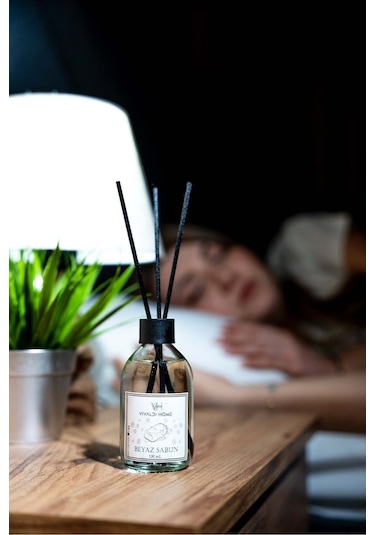 Vivaldi Home Beyaz Sabun Çubuklu Oda Kokusu Esansiyel Uçucu Yağ 100 ML