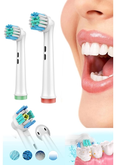 Echo Home Regular Cleaning Oral-B Uyumlu Yedek Başlık 4'lü