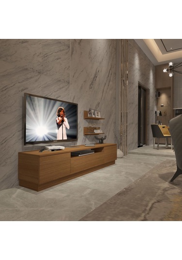 Decoraktiv Trendstyle 4s Slm Tv Ünitesi Tv Sehpası Ceviz