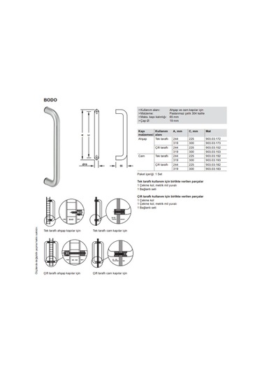 Hafele Çekme Kol Bağlantı Elemanı Steven Plus Çift Taraflı Ahşap