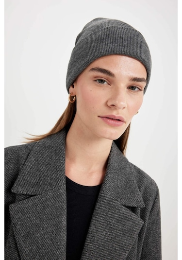 DeFacto Kadın Triko Basic Düz Kışlık Bere R7545AZ24WNGR198