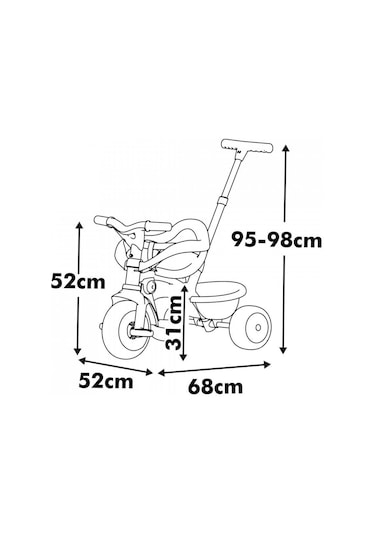 Smoby Be Move Comfort 3'ü1 Arada Bisiklet - Bej 740418 Yeşil