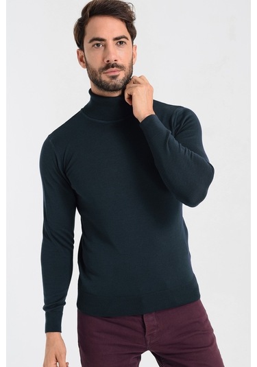 Heyss Balıkçı Yaka Erkek Triko Kazak