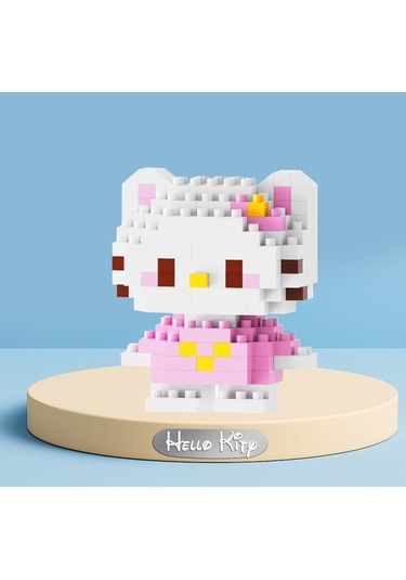 Bricks 3d Puzzle Yapı Blokları Seti - Pembe Hello Kitty